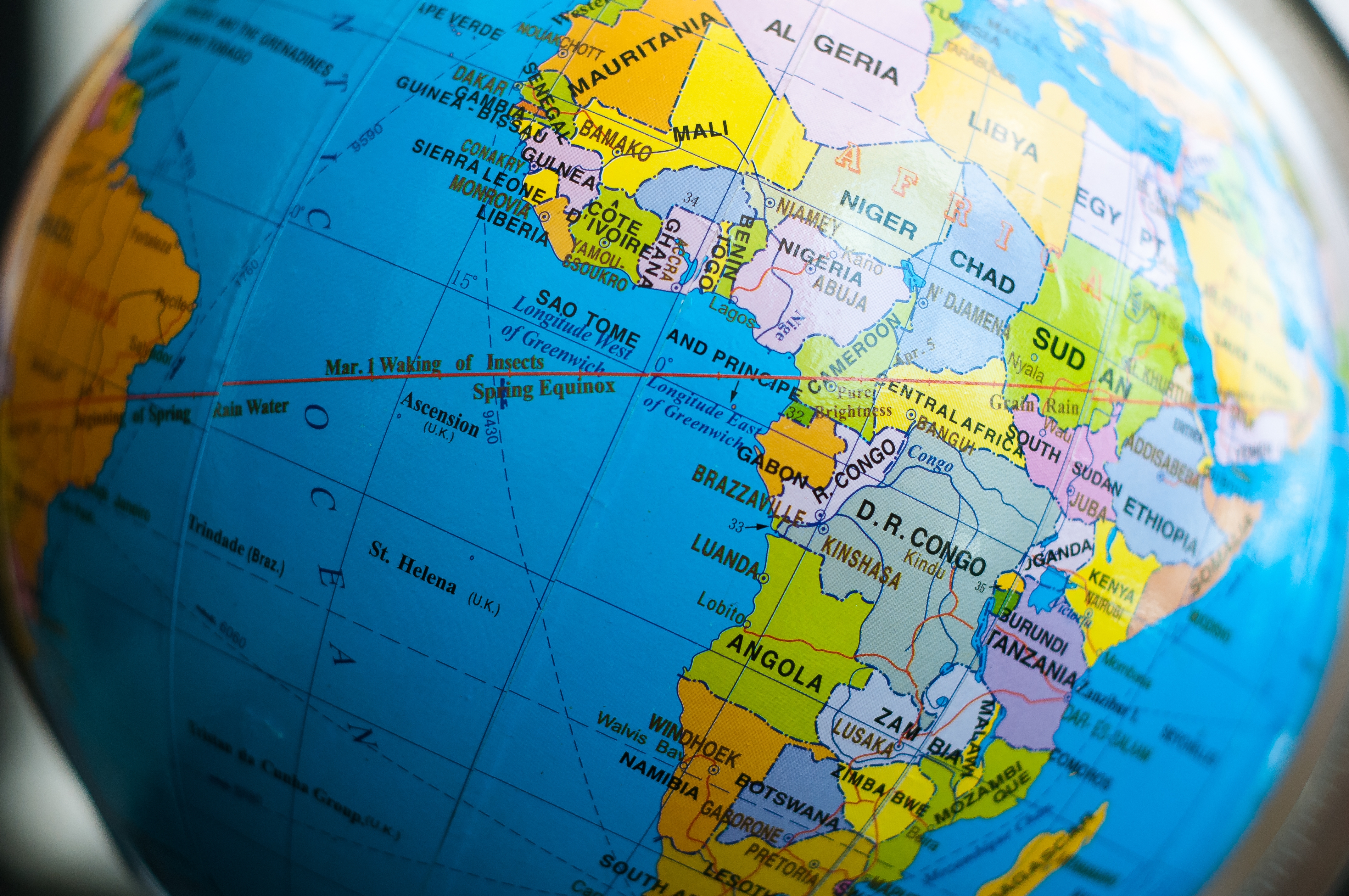localisation du Sénégal sur la carte de l'Afrique